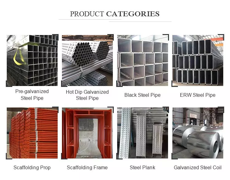 q195 q215 pre-galvanized round pipe