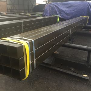 ASTM A53 درجه B 20 * 20 سیاه و توخالی بخش لوله فولادی مربع